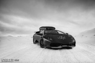 awatar artykułu Lamborghini Murcielago na śniegu